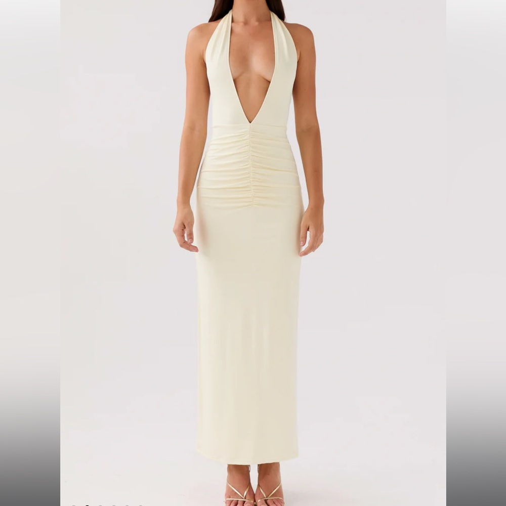 Peppermayo Dress- Whisked Away Halterneck Maxi Dress